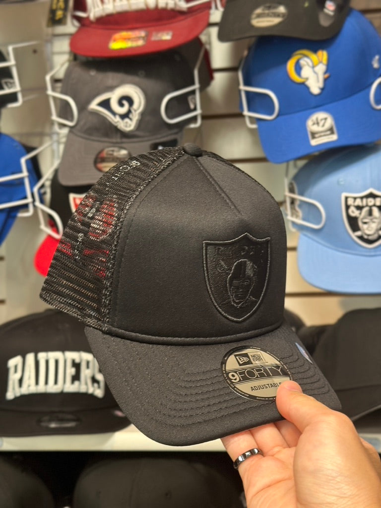 Las Vegas Raiders NFL A-Frame Foam Trucker | New Era 9FORTY Adjustable Snap | Black