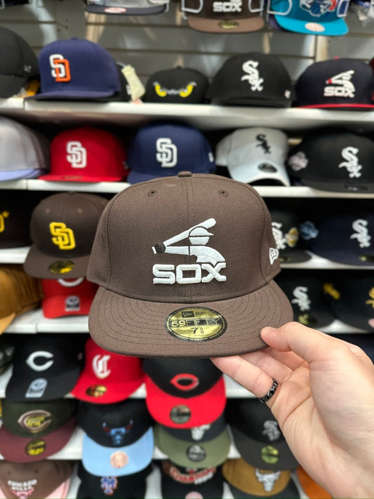 Chicago White Sox MLB Vintage Cap | New Era 59FIFTY Fitted Cap | Brown