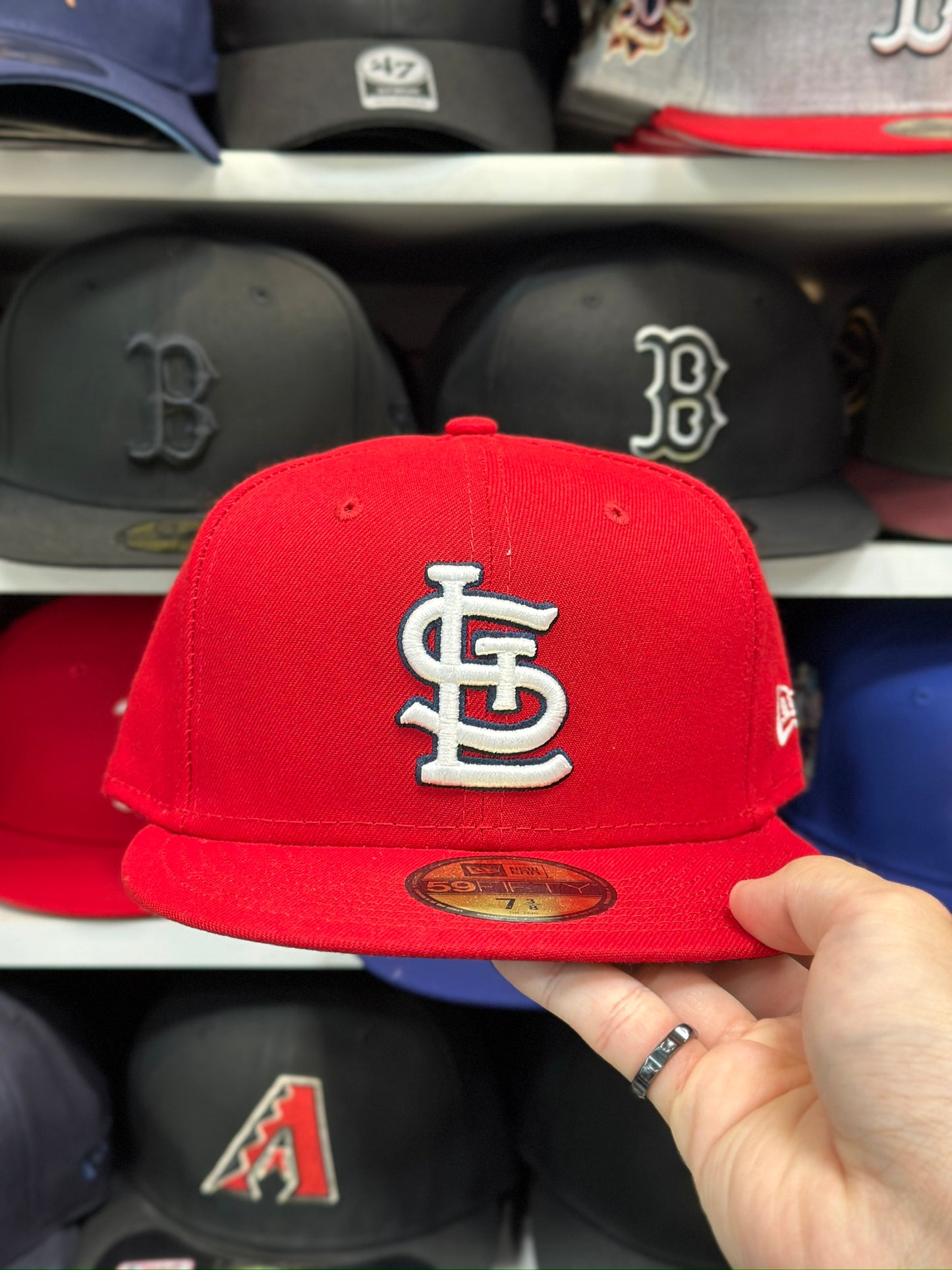 St. Louis Cardinals MLB Fitted Hat | New Era 59FIFTY Sized Cap | Red