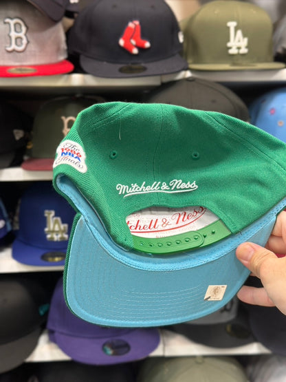 Boston Celtics NBA Snapback | Vintage Mitchell & Ness Original Fit Adjustable Hat | Green