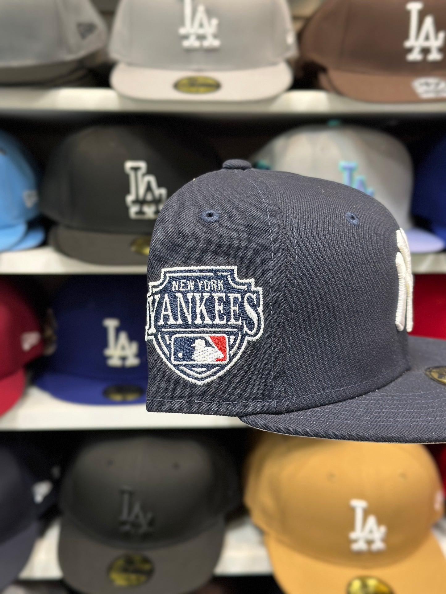 New York Yankees MLB Side Patch | New Era 59FIFTY Fitted Cap | Navy