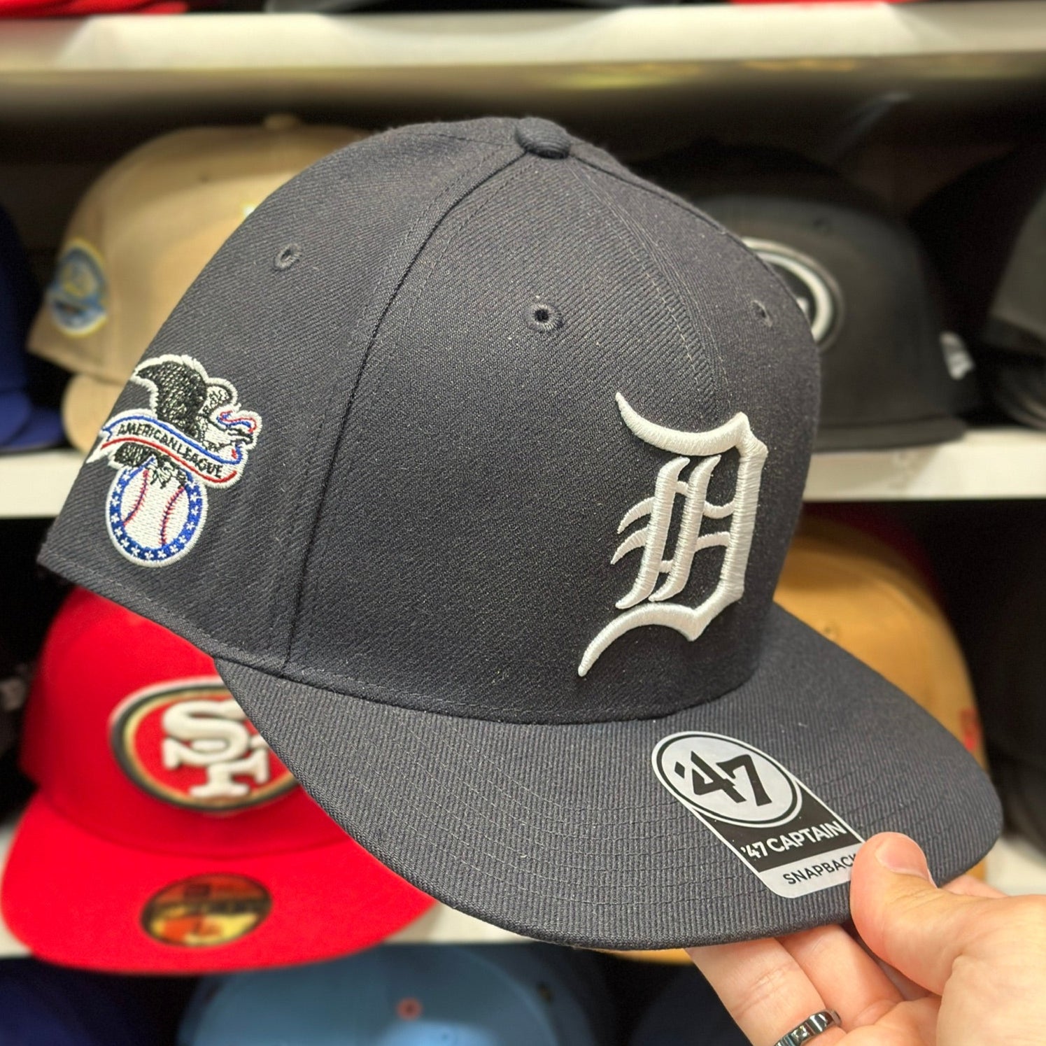 White '47 Brand Snapback - Product Image