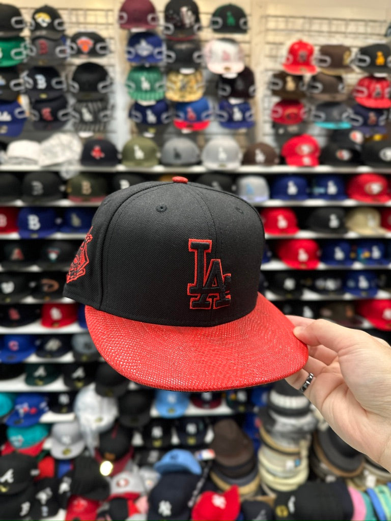 LADodgers MLB Textured Bill | New Era 9FIFTY Adjustable Strap Back | Color Options