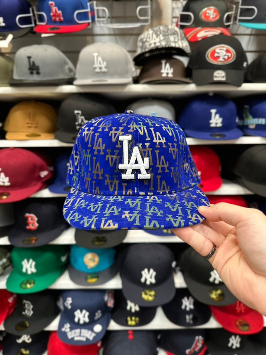 LA Dodgers MLB Vintage Velvet Camouflage | New Era 59FIFTY Fitted Cap | Blue