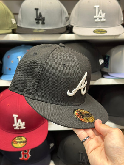 Atlanta Braves MLB Fitted Cap | New Era 59FIFTY Sized Cap | Black