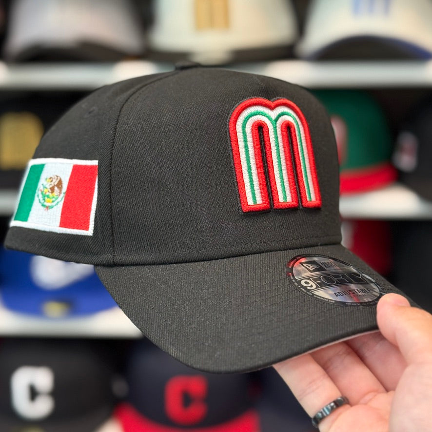 New Era Mexico World Baseball Classics A-Frame Black 9FORTY Snapback