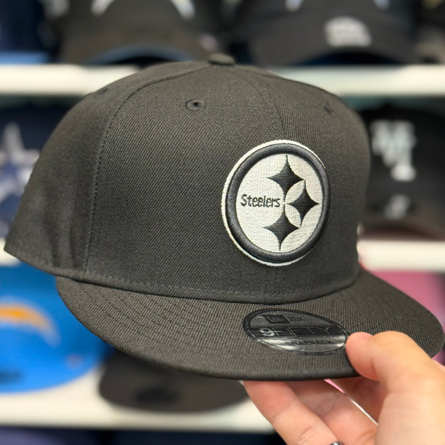New Era Pittsburgh Steelers Black 9FIFTY Adjustable Snapback Hat