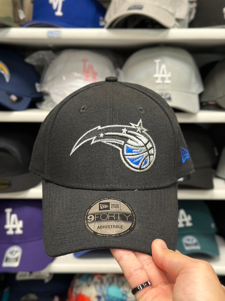 Orlando Magic NBA Ball Cap | New Era 9FORTY Adjustable Velcro Strap | Black