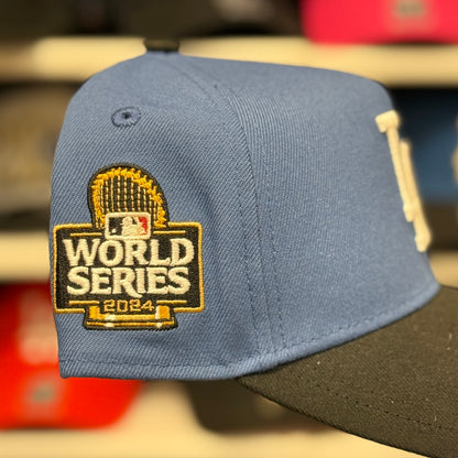 New Era Los Angeles Dodgers '2024 World Series' A-Frame 9FORTY Snapback Blue/Black