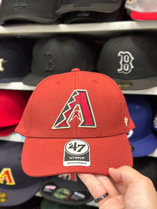 Arizona Diamondbacks MLB Ball Cap | '47 Brand MVP Adjustable Curve Cap | Color Options