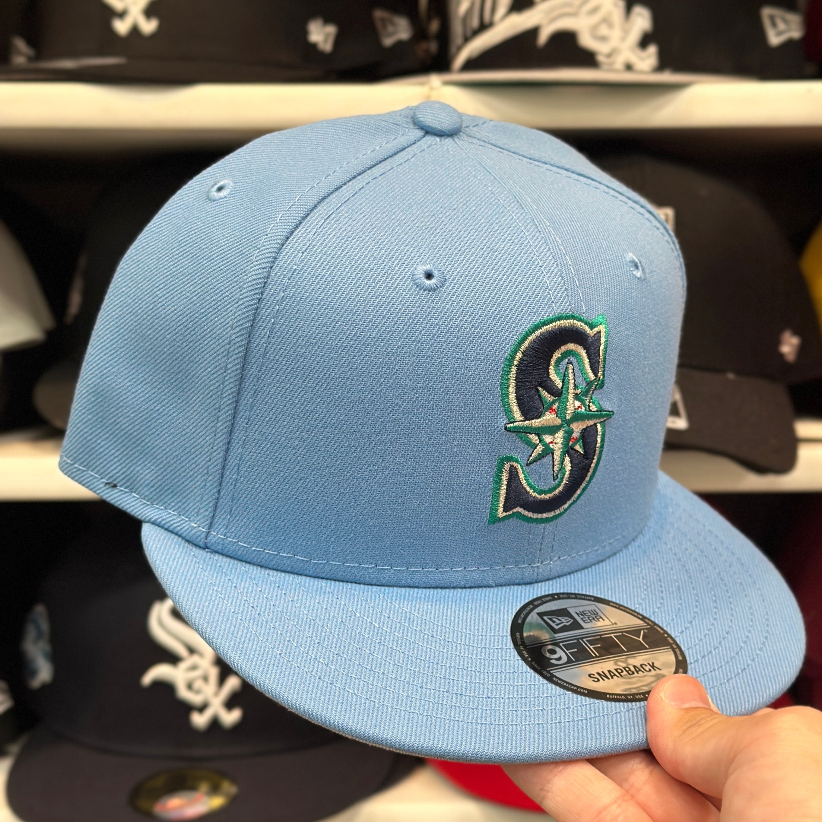 New Era Seattle Mariners Baby Blue 9FIFTY Snapback - Product Image