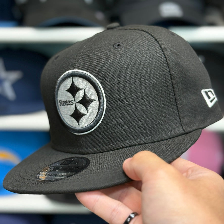 New Era Pittsburgh Steelers Black 9FIFTY Adjustable Snapback Hat