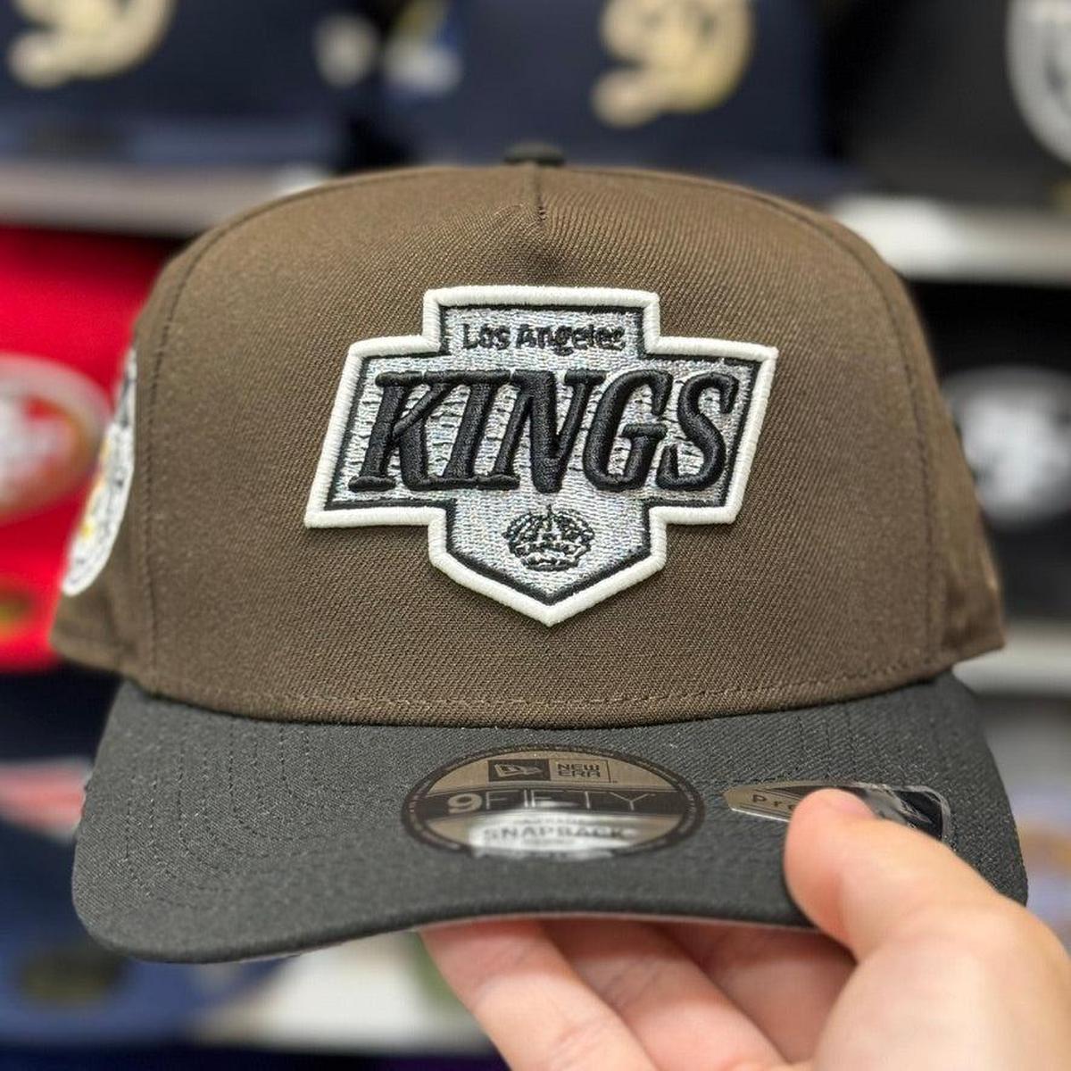 New Era Los Angeles Kings '2X Champions' A-Frame Brown/Black 9FIFTY Snapback - Product Image