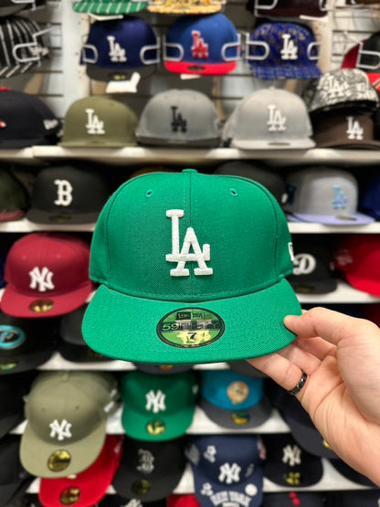 LA Dodgers MLB Fitted Hat | New Era 59FIFTY Sized Cap | Green