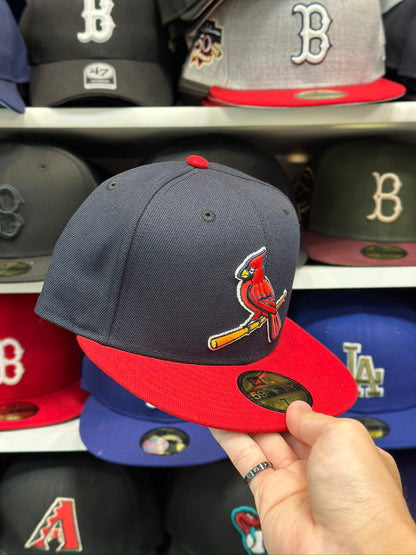 St. Louis Cardinals MLB Fitted Hat | New Era 59FIFTY Sized Cap | Navy/Red