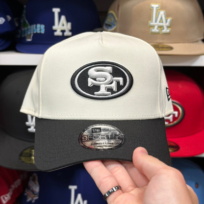 New Era San Francisco 49ers Two Tone A-Frame 9FORTY Snapback White/Black
