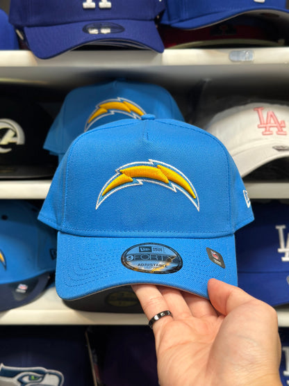 LA Chargers NFL A-Frame Snapback | New Era 9FORTY Adjustable Snap | Electric Blue