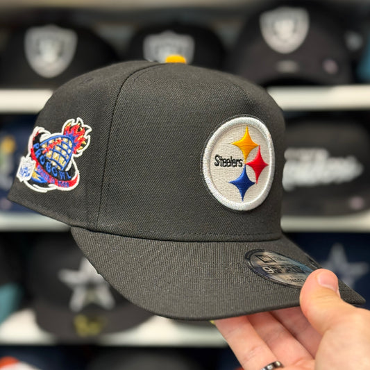 New Era Pittsburgh Steelers '1995 Pro Bowl' A-Frame Black 9FIFTY Snapback - Product Image