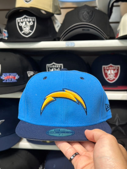 LA Chargers NFL Fitted Hat | New Era 59FIFTY Sized Cap| Blue/Navy