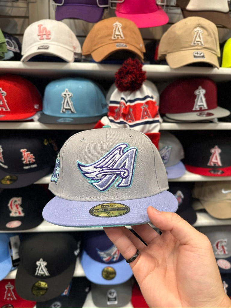 LA Angels MLB Summer Colors | New Era 59FIFTY Fitted Cap | Silver/Periwinkle