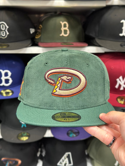 Arizona Diamondbacks MLB Corduroy | New Era 59FIFTY Sized Cap | Green