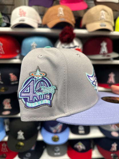 LA Angels MLB Summer Colors | New Era 59FIFTY Fitted Cap | Silver/Periwinkle