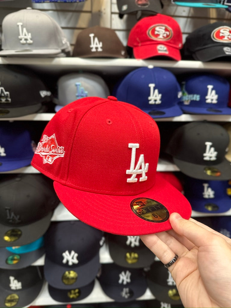 LA Dodgers MLB 1988 World Series Patch | New Era 59FIFTY Fitted Cap | Red