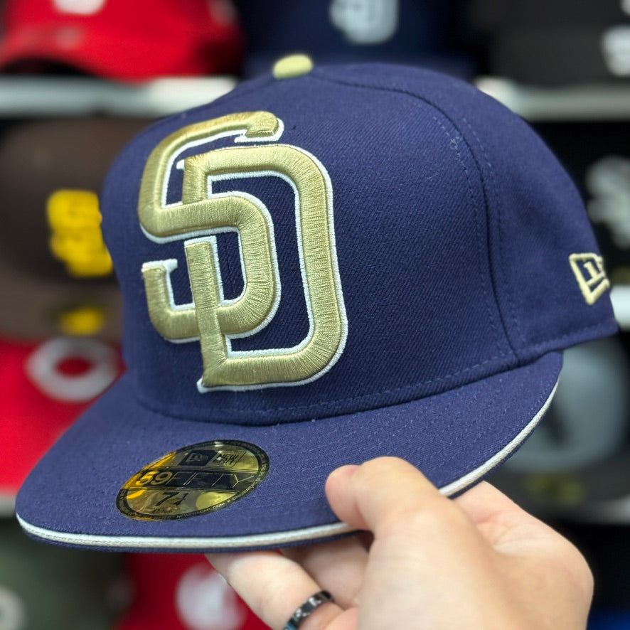 New Era San Diego Padres 'Large Logo' Navy 59FIFTY Fitted Hat