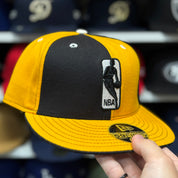 New Era Los Angeles Lakers 'NBA Pinwheel' Black/Yellow 59FIFTY Fitted Hat