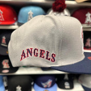 Los Angeles Angels 'Anniversary' Gray/Navy Mitchell & Ness Snapback - Product Image