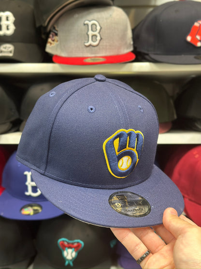 Milwaukee Brewers MLB Snapback  | New Era 9FIFTY Adjustable Snap | Dark Blue