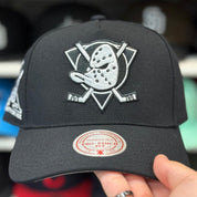 Anaheim Ducks 'A Mighty Decade' Black A-Frame Mitchell & Ness Snapback - Product Image