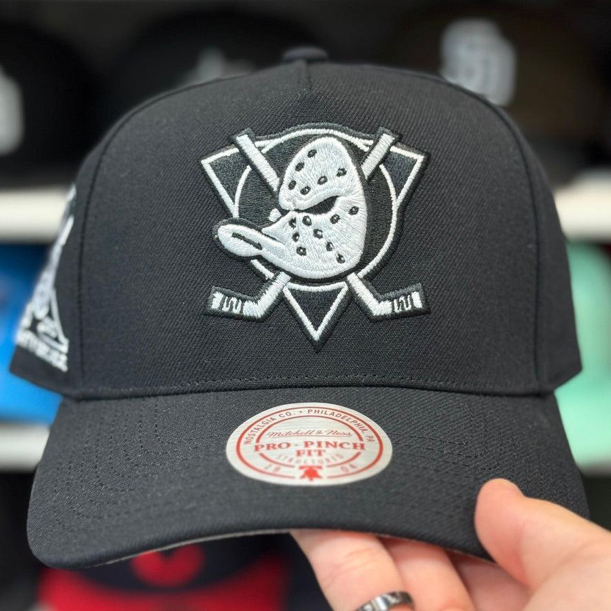 Anaheim Ducks 'A Mighty Decade' Black A-Frame Mitchell & Ness Snapback - Product Image