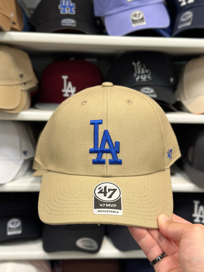 LA Dodgers MLB Ball Cap | '47 Brand MVP Adjustable Curve Cap | Color Options