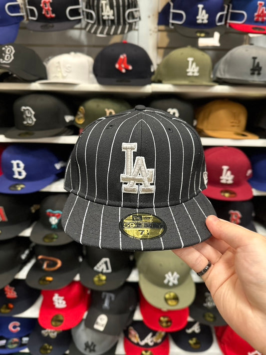 LA Dodgers MLB Vintage Black Matrix | New Era 59FIFTY Fitted Cap | Black