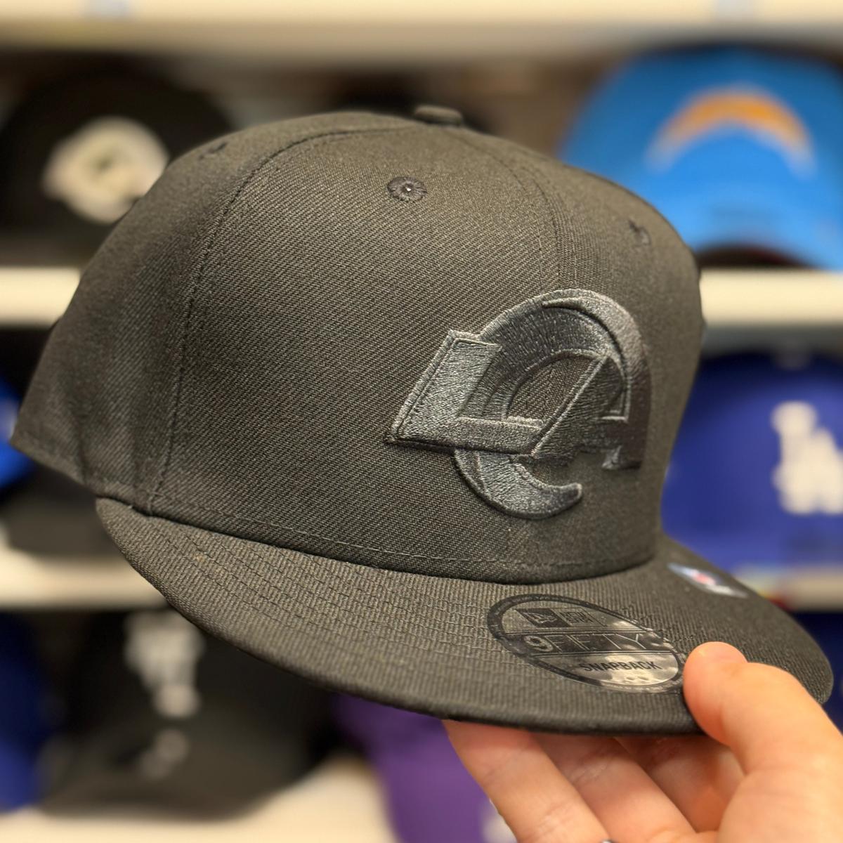 New Era Los Angeles Rams All Black 9FIFTY Snapback - Product Image
