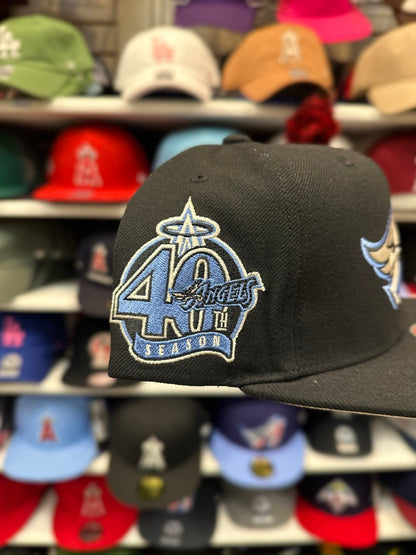 LA Angels MLB 40th Anniversary | Mitchell & Ness Original Fit Adjustable Snapback | Black