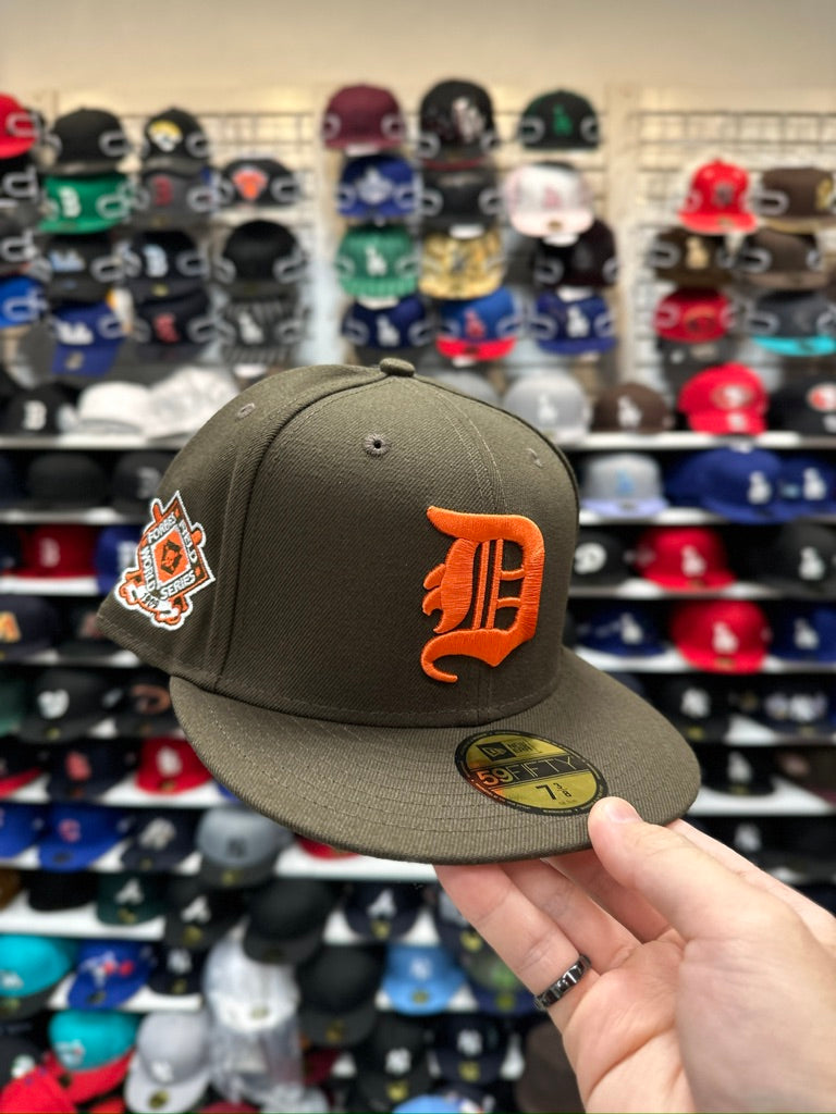 Detroit Tigers MLB 'Forbes Field World Series' Patch | New Era 59FIFTY Fitted Hat | Olive