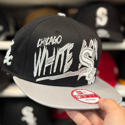 New Era Chicago White Sox 'Horror Script' 9FIFTY Snapback Black/Gray