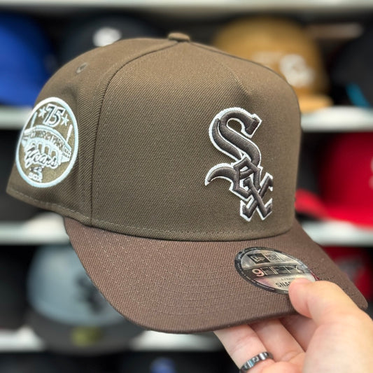 New Era Chicago White Sox '75 Years' A-Frame 9FIFTY Snapback Brown