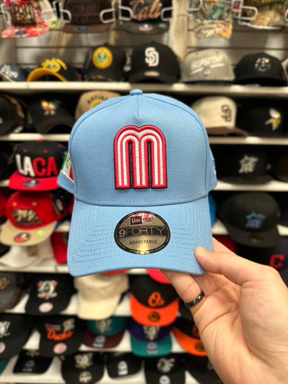 Mexico WBC World Baseball Classic | New Era 9FIFTY A-Frame Snapback | Light Blue