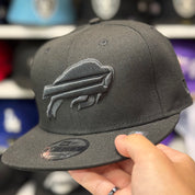 New Era Buffalo Bills All Black 9FIFTY Adjustable Snapback Hat