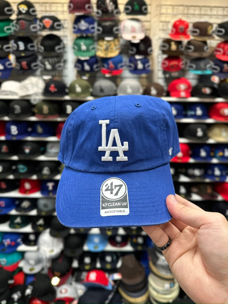 LA Dodgers MLB Dad Cap | '47 Brand Clean Up Adjustable Curve Hat | Color Options