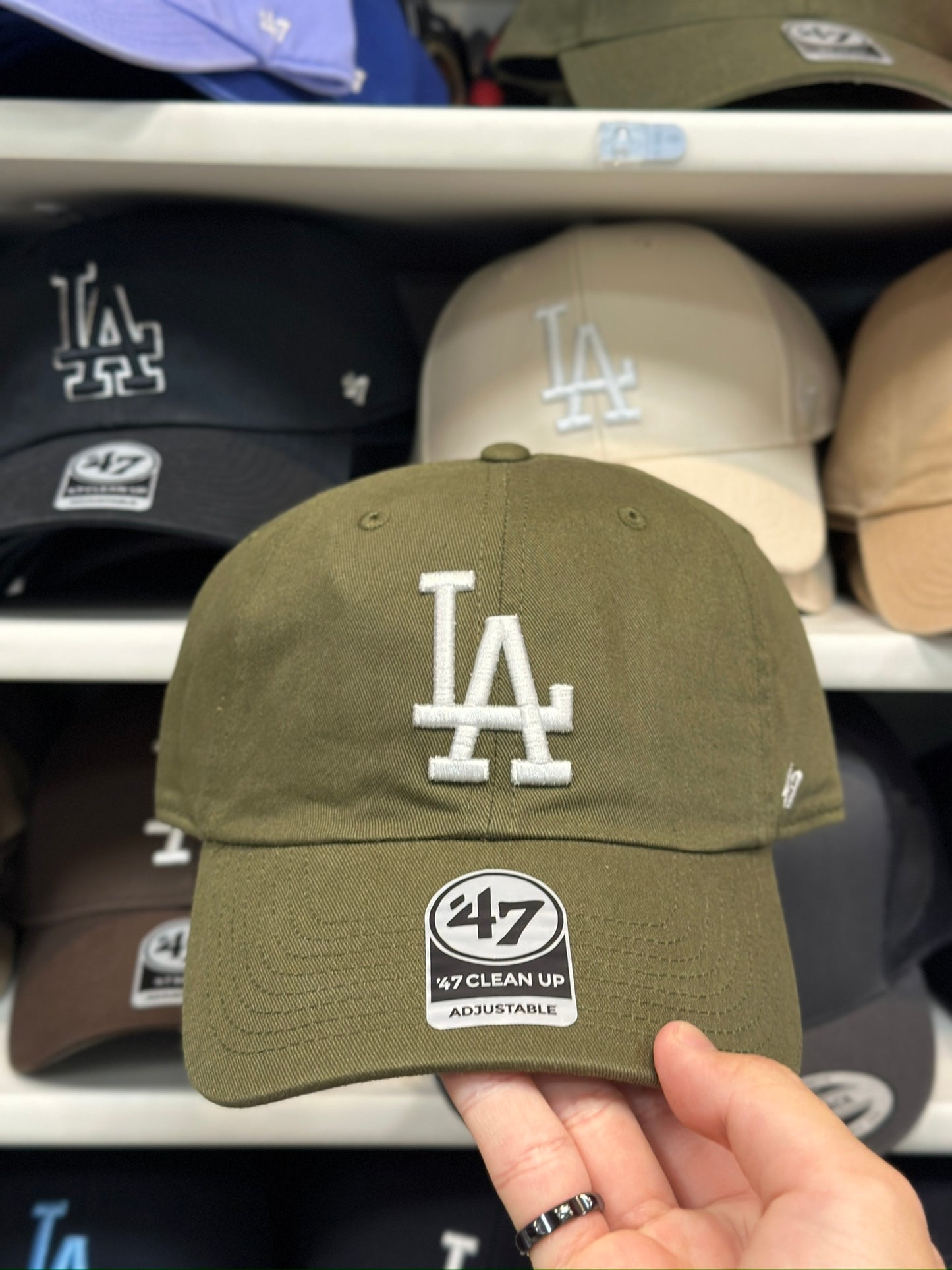 LA Dodgers MLB Dad Cap | '47 Brand Clean Up Adjustable Curve Hat | Color Options