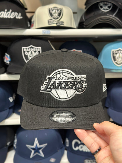 LA Lakers NBA A-Frame Cap | New Era 9FIFTY Adjustable Snapback | Black