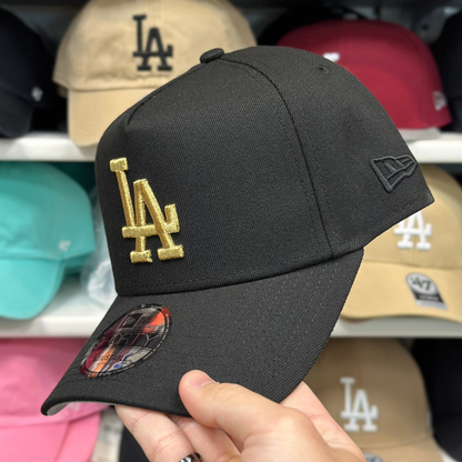 LA Dodgers A-Frame Snapback | New Era 9FORTY | Black/Gold