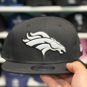 New Era Denver Broncos Black 9FIFTY Adjustable Snapback Hat