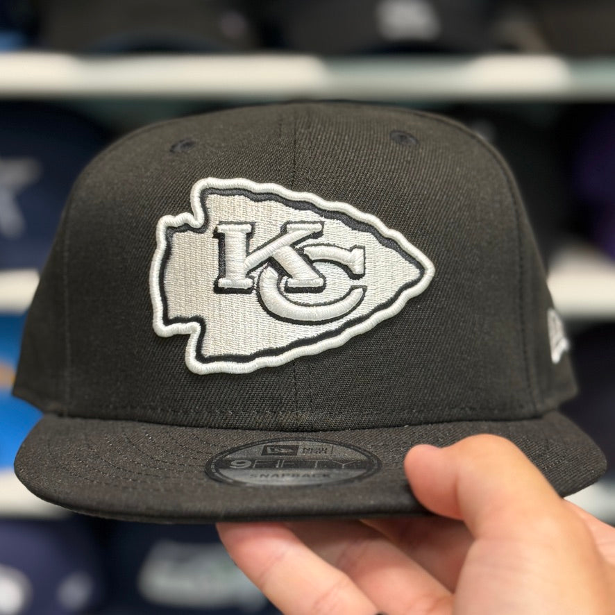 New Era Kansas City Chiefs Black 9FIFTY Adjustable Snapback Hat