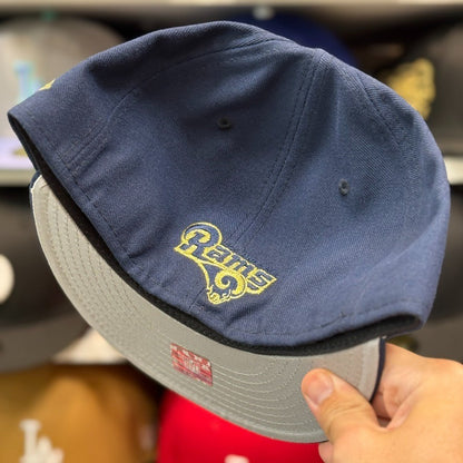 New Era Los Angeles Rams 'Script Logo' 59FIFTY Fitted Hat | Navy/Gold