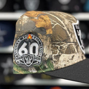 New Era Las Vegas Raiders '60th Anniversary' A-Frame Realtree Camo/Black 9FIFTY Snapback - Product Image